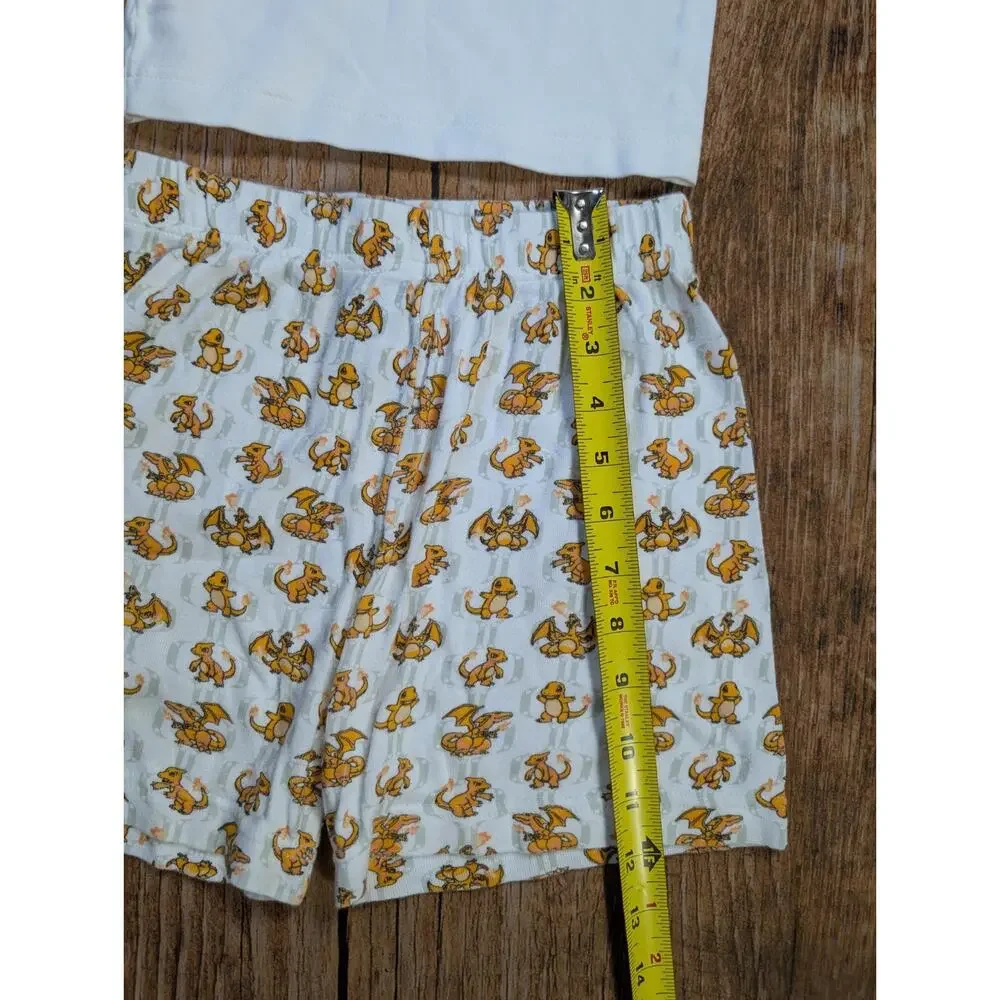 Vintage Youth Kids Pokemon Charizard Pajamas PJs Set Size 10 Shirt Pants Charman